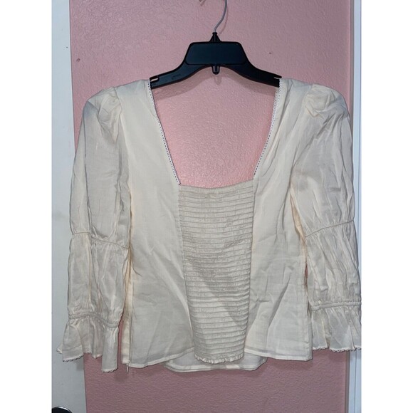 Reformation Amalie Tiered Sleeve Square Neck Top size 8 NWT - Picture 8 of 10